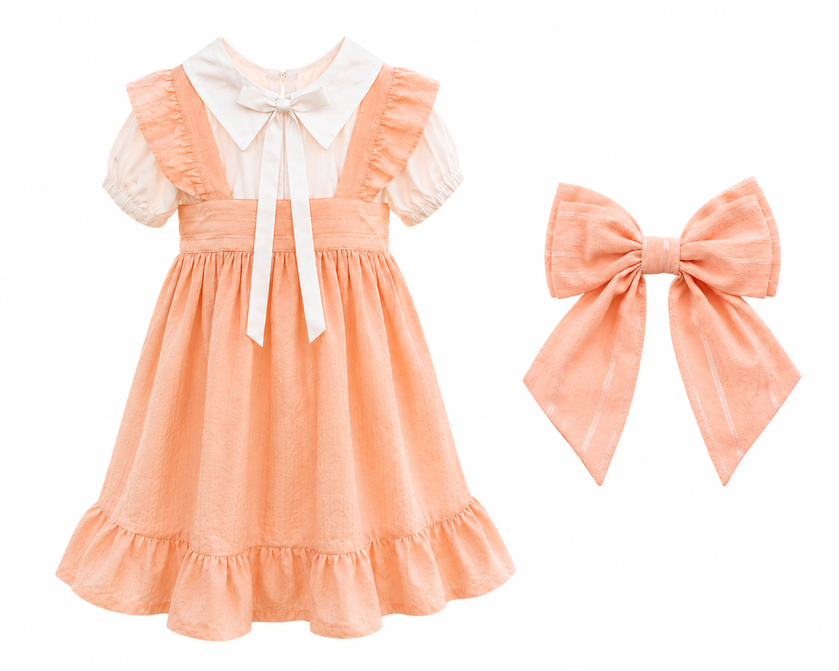 Plaid Pinafore & Sailor Bow Bundle