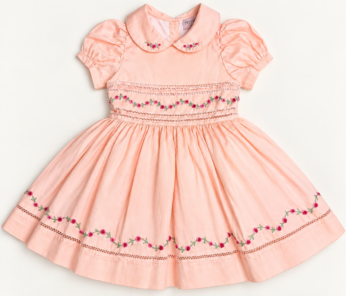 Peach Belle Rose Dress