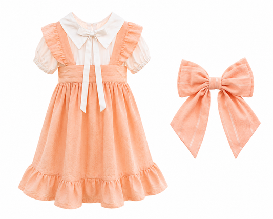 Plaid Pinafore & Sailor Bow Bundle
